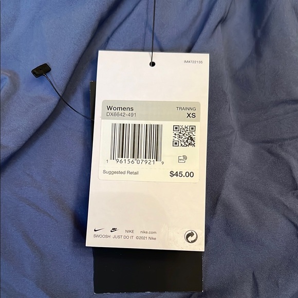 Nike Women's Dusty Blue Athletic Shorts - Picture 2 of 3